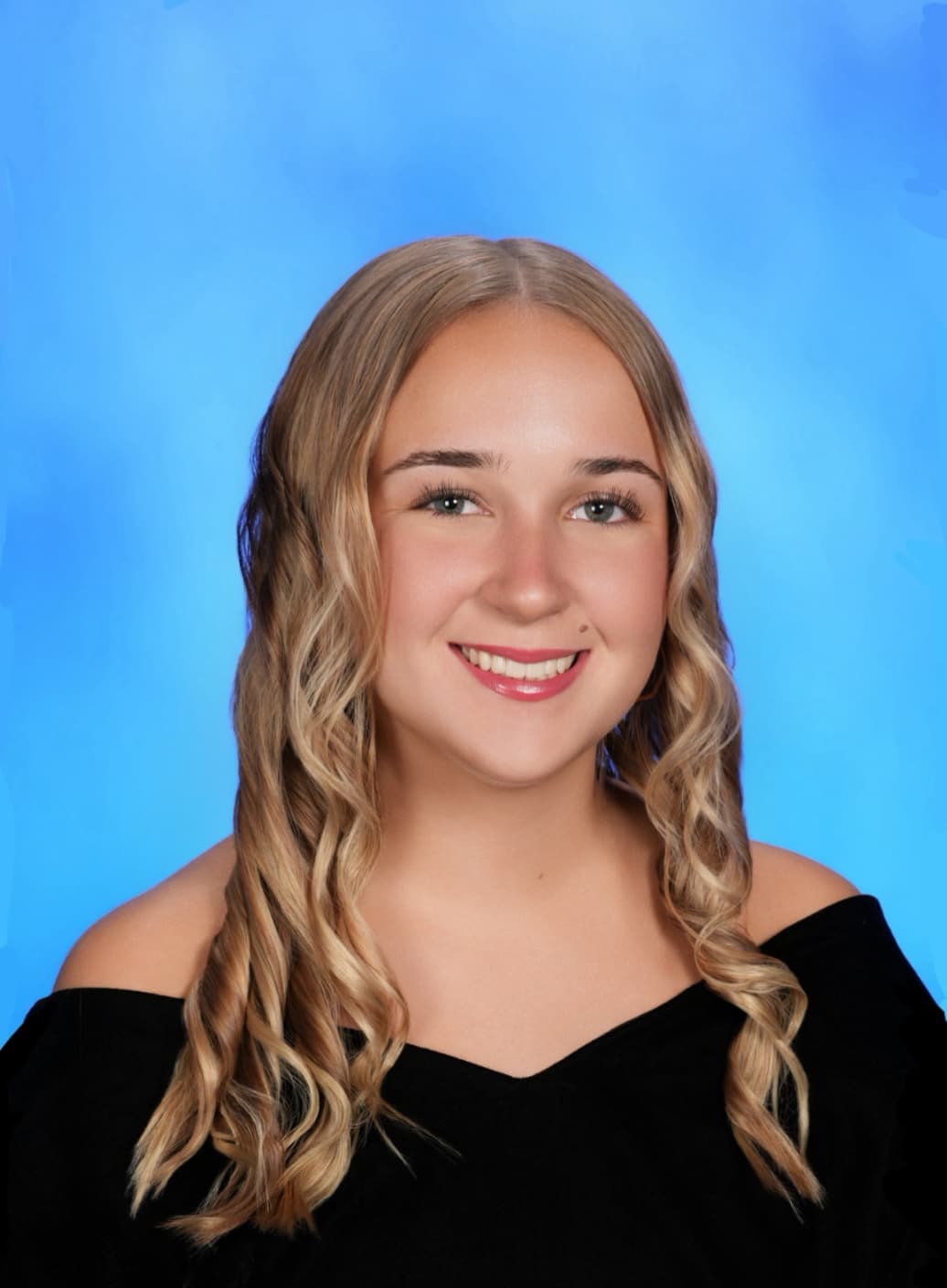 Reese Kicklighter, smiling, in a school portrait